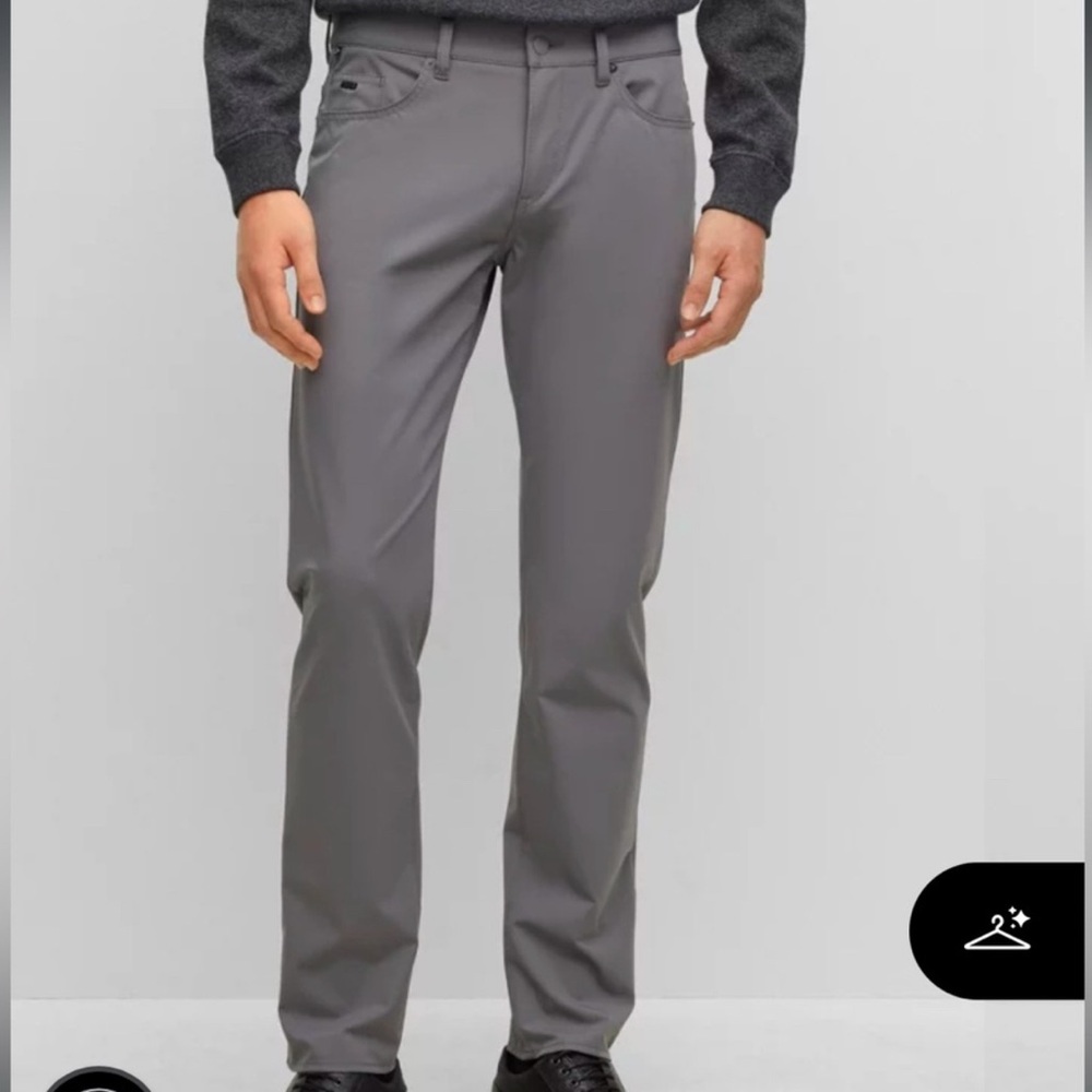 NWOT Dark Grey HUGO BOSS Delaware Slim Fit
Mens Dress Pants Size 36x32